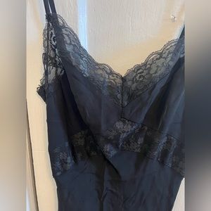 Betsey Johnson black slip dress size S